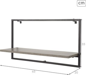Ράφια Max Home Σίδερο Ξύλο MDF 65 X 35 X 20 CM (4 Μονάδες)