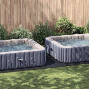 vidaXL Ορθογώνιο Κάλυμμα Πισίνας Μαύρο 640 x 321 cm Πολυαιθυλένιο