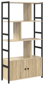 vidaXL Ράφι Βιβλίων Sonoma Δρυς 80 x 30 x 155.5 εκ Επεξεργασμένο ξύλο