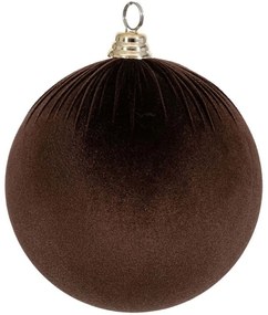 Χριστουγεννιάτικη Μπάλα Βελούδινη 90625 30cm Brown