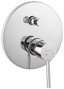 Μίκτης Μπαταρίας Ντους 2 Εξόδων Fiesta BFI7P Chrome Ferro Brass