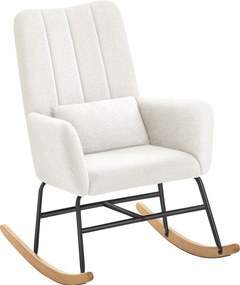 Κουνιστή Πολυθρόνα Μπουκλέ (89.5x67.5x106) Songmics LYY500WD01