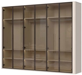 Ντουλάπα Dutchess εξάφυλλη glass