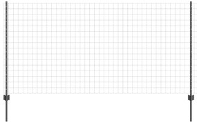 Τείχος και Πόστ Γκρι 1,2 x 25 m Ατσάλι