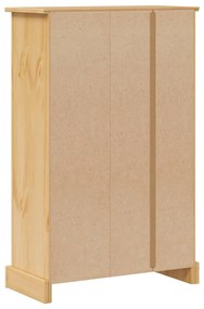 vidaXL Ντουλάπι Μπάνιου Corona 70x33x110 εκ. από Μασίφ Ξύλο Πεύκου