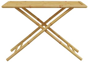 vidaXL Καρέκλες Bistro Πτυσσόμενες 5 τεμ. Μπαμπού με Σκ.Γκρι Μαξιλάρια