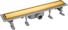 Acquanet Luxor Brushed Gold 3060 - Γραμμικό Σιφώνι Δαπέδου 60 cm