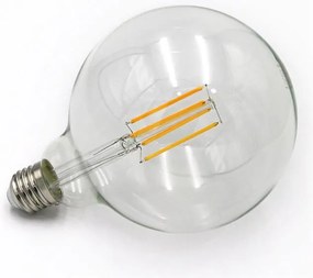 Adeleq Led Λάμπα Cog Globe Φ125 Διάφανο Ε27 8W Ντιμαριζόμενο Θερμό 13-2711258009
