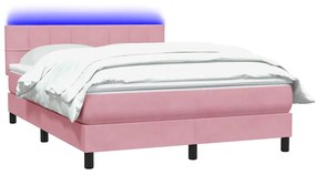 ΚΡΕΒΑΤΙ BOXSPRING ΜΕ ΣΤΡΩΜΑ ΡΟΖ 140X210 ΕΚ. ΒΕΛΟΥΔΙΝΟ 3316886