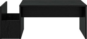 vidaXL Τραπεζάκι σαλονιού Μαύρη Οξυά 90 x 45 x 35 cm