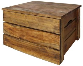 vidaXL Σετ Κουτιά Αποθήκευσης 2 τεμ. από Μασίφ Ξύλο Μαόνι