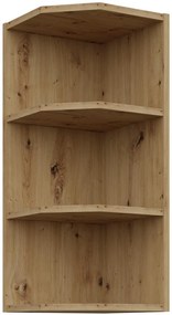 Κρεμαστό ντουλάπι γωνιακό με ράφια Arianna 30 G 72 ZAK-Φυσικό