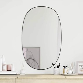 vidaXL Καθρέφτης Τοίχου Μαύρος 70x45 εκ.