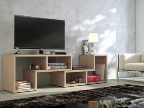 Τραπέζι Tv Gilroy 100, Sonoma οξιά, 123x48x35cm, 32 kg | Epipla1.gr