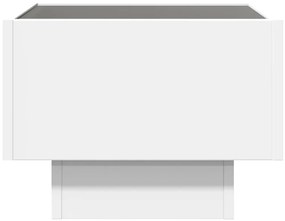 vidaXL Κομοδίνο Άπειρο Φως LED Λευκό 40x40x30 εκ.