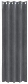 vidaXL Κουρτίνες με κουρτίνες 2 pcs Ανοιχτό γκρι 140 x 225 cm Βελούδο