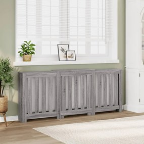 vidaXL Κάλυμμα Καλοριφέρ Γκρι Sonoma 205x21,5x83,5 εκ Επεξ. Ξύλο
