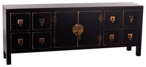 Τηλεόραση ORIENTE 130 x 24 x 50,5 cm Μαύρο Χρυσό Ξύλο