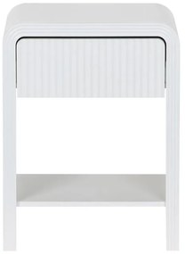 Κομοδίνο Zeplen MDF σε λευκή απόχρωση 40x30x53εκ 40x30x53 εκ.