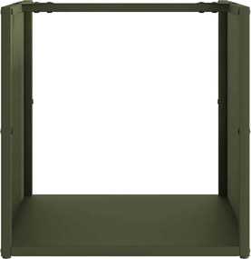 vidaXL Ράφι Καυσόξυλων 40x40x40 εκ. Χάλυβας ψυχρής έλασης