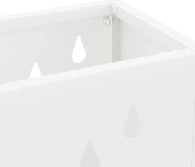 vidaXL Σχέδιο & βάση αποθήκευσης Λευκό 28 x 12 x 41 εκ Ατσάλι