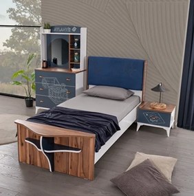Stewehome Μοντέρνο Μονό Κρεβάτι Παιδιού MDF &amp;amp; Μελαμίνης 90x190 cm