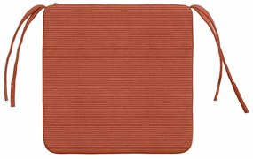 vidaXL Μαξιλάρια καθισμάτων 4 pcs Κόκκινο Πορτοκαλί 40 x 40 x 3 cm