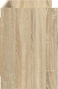 vidaXL Ντουλάπι TV 130 x 33 x 47 εκ Sonoma Δρυς Επεξεργασμένο Ξύλο