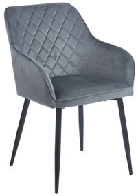 SIENA GREY VELVET ΥΦΑΣΜΑ ΠΟΛΥΘΡΟΝΑ ΜΕΤΑΛΛΙΚΗ