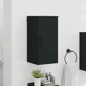 vidaXL Ντουλάπι Μπάνιου Μαύρο 30 x 31,5 x 61 εκ Επεξεργασμένο ξύλο