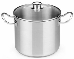 Κατσαρόλα με Γυάλινο Καπάκι BRA D219485 6,5 L Ανοξείδωτο ατσάλι Χάλυβας Μέταλλο Ανοξείδωτο ατσάλι 18/10