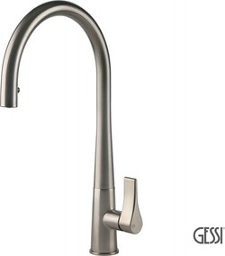 Gessi Proton 17153 Inox - Μπαταρία Κουζίνας με Ντους
