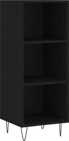 vidaXL Ντουλάπι Μαύρο 34,5x32,5x90 εκ. Επεξεργασμένο Ξύλο