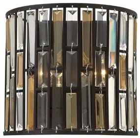 Απλίκα Φωτιστικό Τοίχου 2xE14 Κρύσταλλο Κ9 Gemma Elstead Lighting-HK-GEMMA2-A-VBZ-Μπρονζέ HK-GEMMA2-A-VBZ