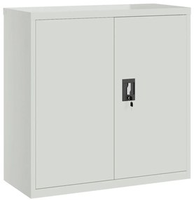 vidaXL Αρχειοθήκη Αν. Γκρι 90 x 40 x 130 εκ. Ατσάλινη