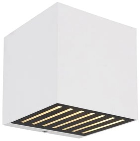 Απλίκα Φωτιστικό Τοίχου LED 6W Λευκό IP54 108Lm Up Down Illi 34156W Globo Lighting-34156W-Λευκό 34156W