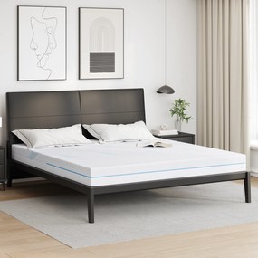 vidaXL Στρώματα Λευκό 180 x 200 cm 100% ύφασμα πολυεστέρα με τζακάρ