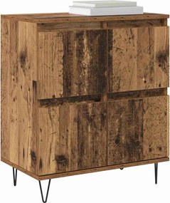 vidaXL Πλαϊνό γραφείο Παλιό ξύλο 60 x 35 x 70 cm