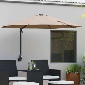 vidaXL Ομπρέλα Κήπου Ταουπέ 248 x 248 x 148 εκ Πολυεστέρας, Χάλυβας