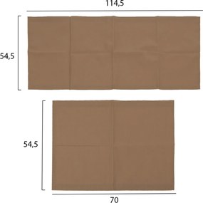 ΠΑΝΙ TEXTILENE ΑΝΤΑΛΛΑΚΤΙΚΟ ΞΑΠΛΩΣΤΡΑΣ CRETA MOKA HM5887.04