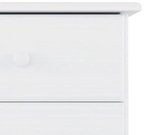 vidaXL Συρταριέρα ALTA Λευκή 77 x 35 x 73 εκ. από Μασίφ Ξύλο Πεύκου