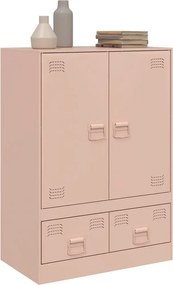 vidaXL Ραφιέρα Ροζ 67x39x95 εκ. από Ατσάλι