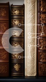 Intra Συλλεκτικό Ξύλινο Παζλ Plywood  4mm - Βιβλία αντίκες στο ράφι Σε Ξύλινο Κουτί - Διαστάσεις: 10x10 cm – 25 κομμάτια