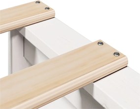 vidaXL Σκελετός Κρεβ. Χωρίς Στρώμα Λευκό 90x200 εκ Μασίφ Πεύκο