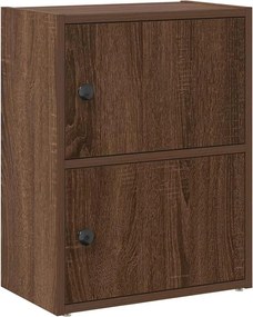 vidaXL Βιβλιοθήκη Καφέ Δρυς 40x24x52 εκ. από Επεξεργασμένο Ξύλο