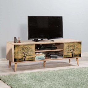 Megapap Έπιπλο Τηλεόρασης Soho Από Μελαμίνη Sonoma 140x40x50 Εκ.