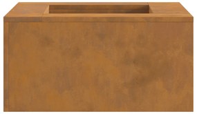 vidaXL Τζάκι Τετράγωνο 60x60x30 εκ. από ατσάλι ανθεκτικό στις καιρικές συνθήκες
