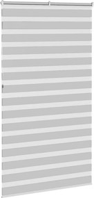 vidaXL Ζέβρα τυφλή Ανοιχτό Γκρι Πλάτος υφάσματος 115,9 εκ. Πολυεστέρας