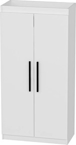 Διφυλλη Ντουλαπα Λευκο AKSER 45x90x180