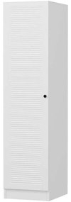 Ντουλάπα Μονόφυλλη Minar Kale 506MNR3630 45x52x210cm White Μονόφυλλη